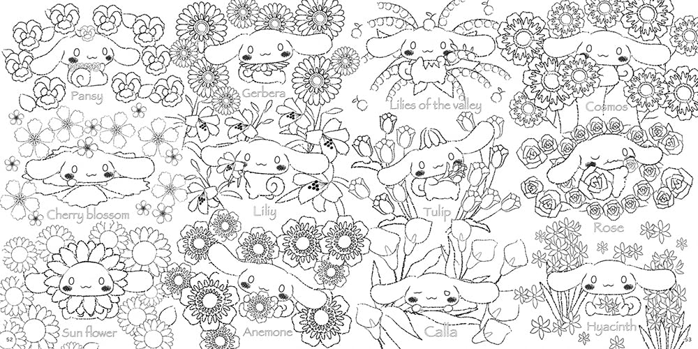 Cinnamoroll play coloring book - Japanese Coloring Book