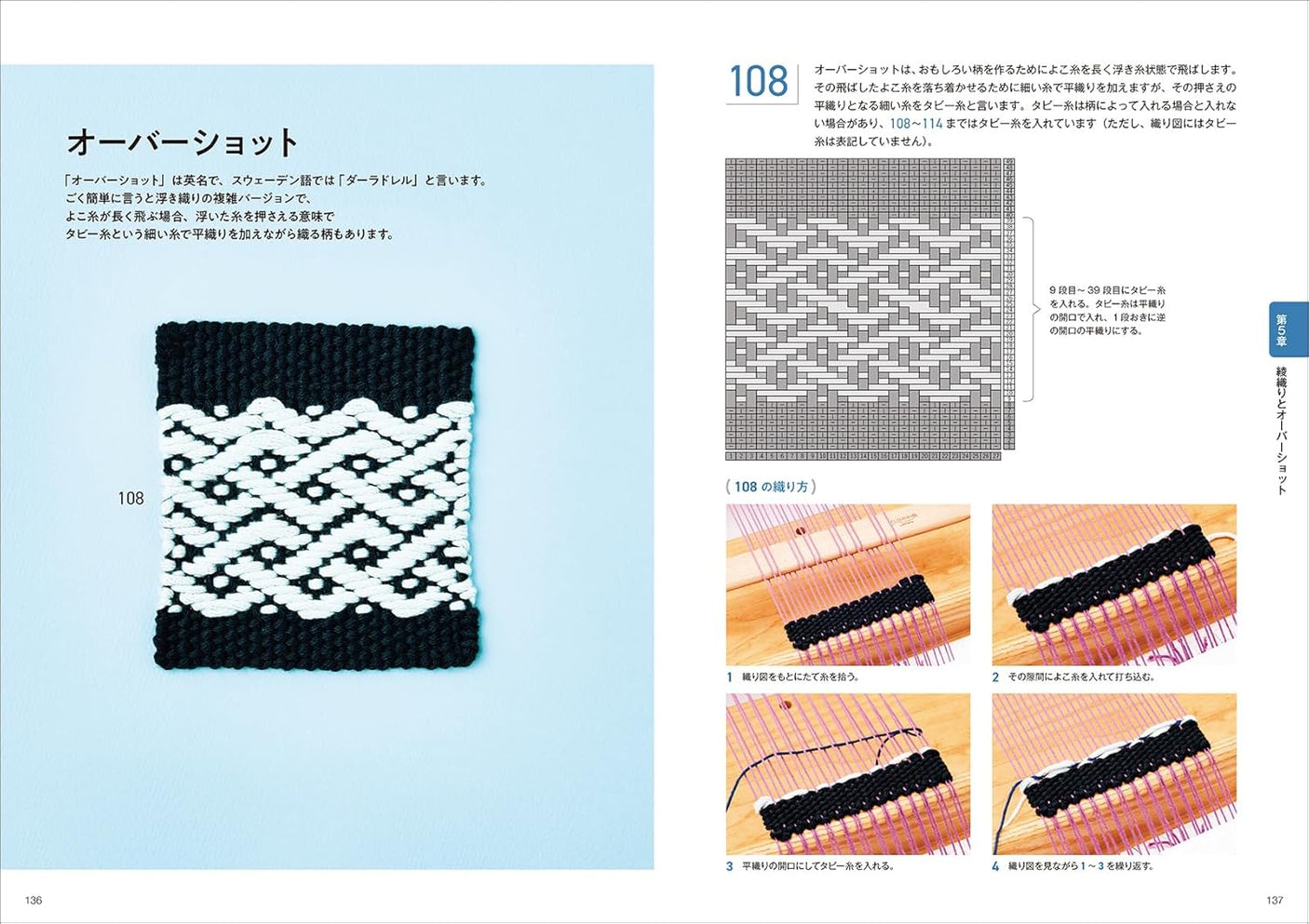 200 hand-woven patterns that can be made on a small loom - Japanese Craft Book
