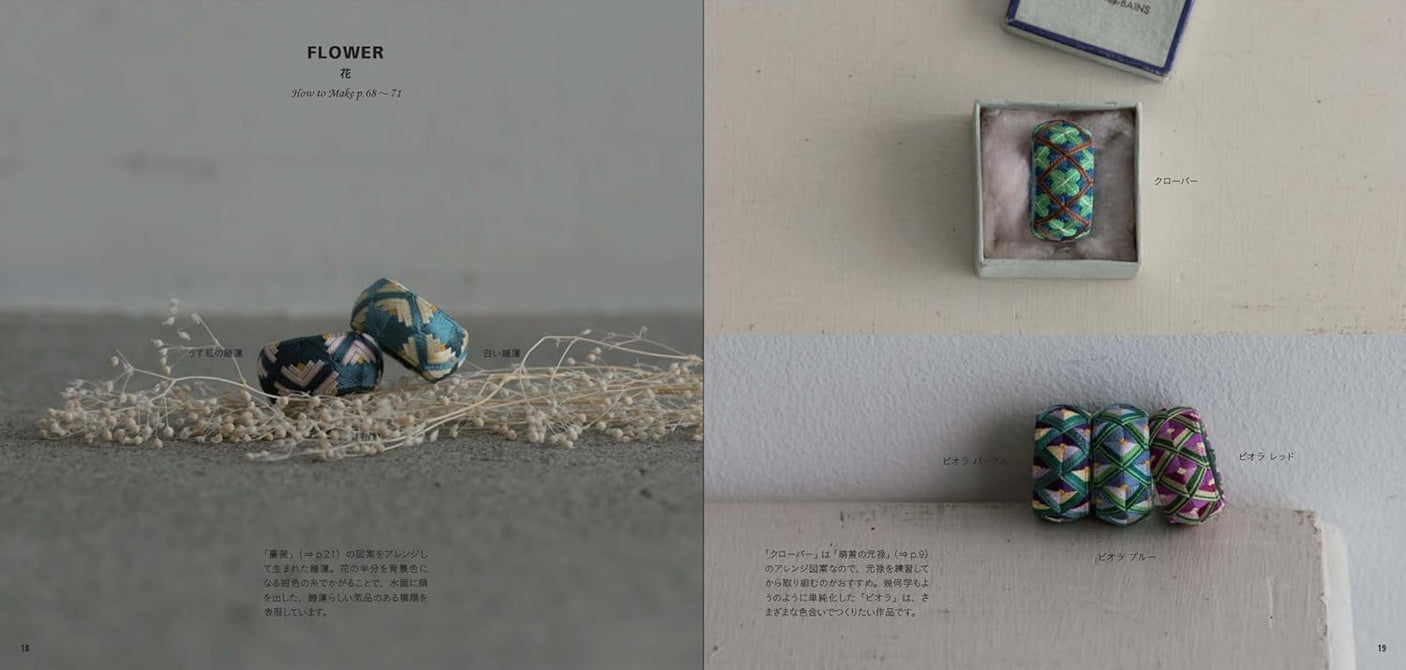 The Beautiful Tiny Needlework TRADITIONAL Japanese YUBINUKI Thimble Japanese Handicraft Book motif fairy tale modern