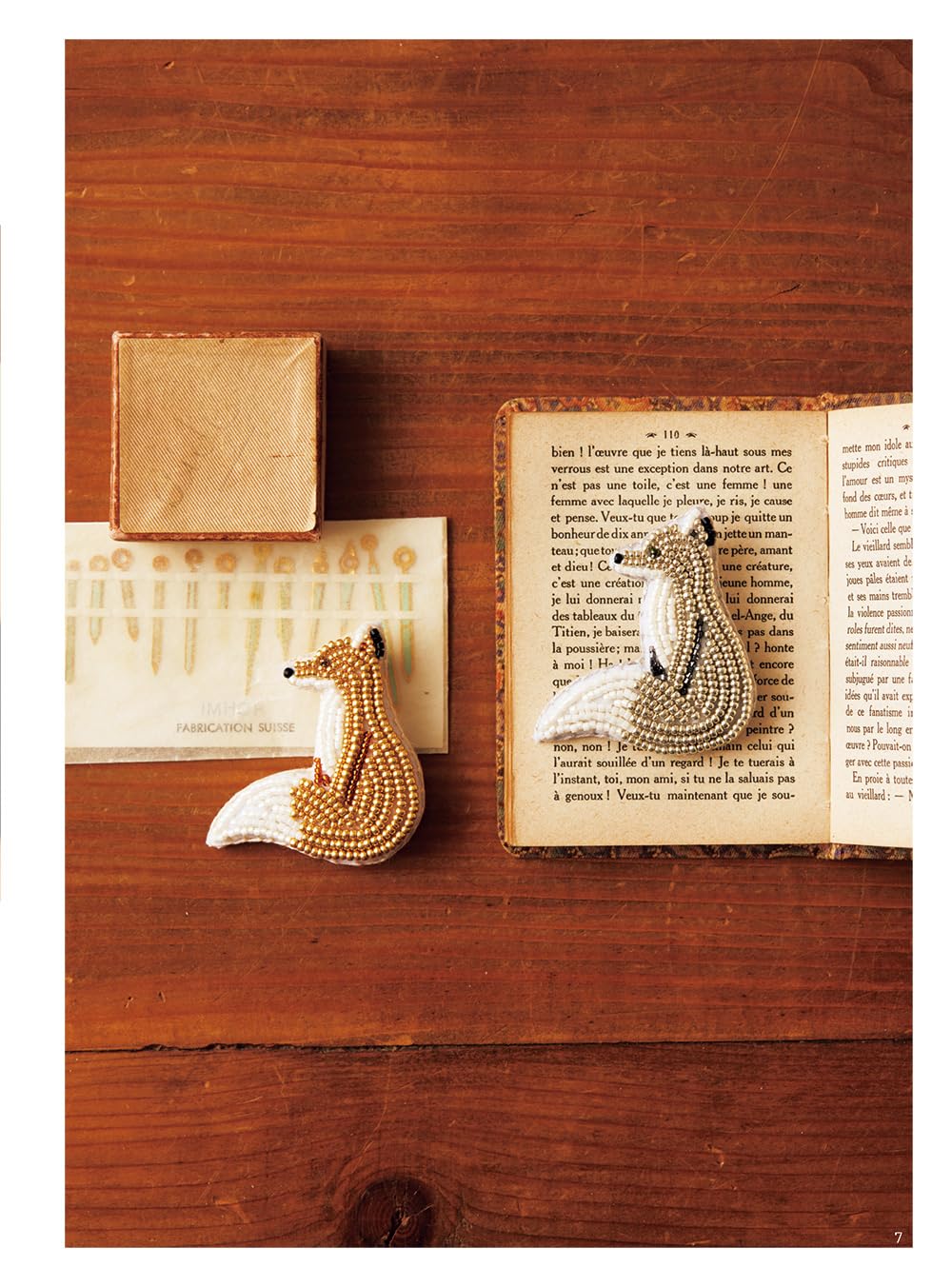Beaded embroidery animal accessories Yonabeya - Japanese Craft Book