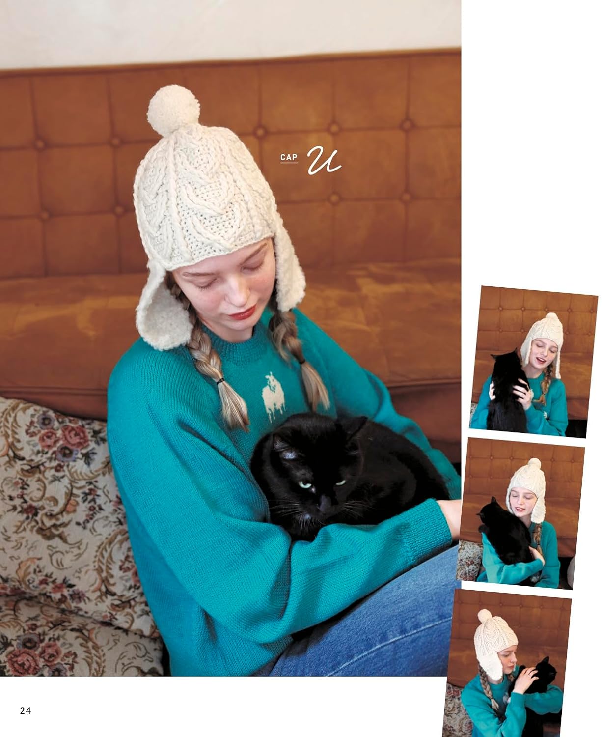 Crochet Aran knit hat - Japanese Craft Book