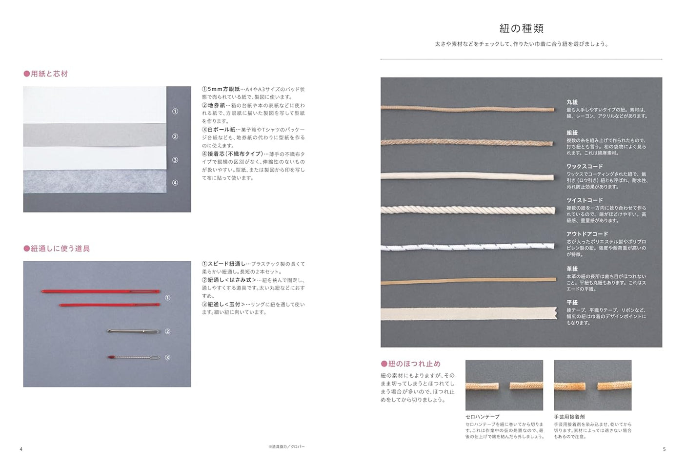 Drawstring bag pattern book - Japanese Craft Book