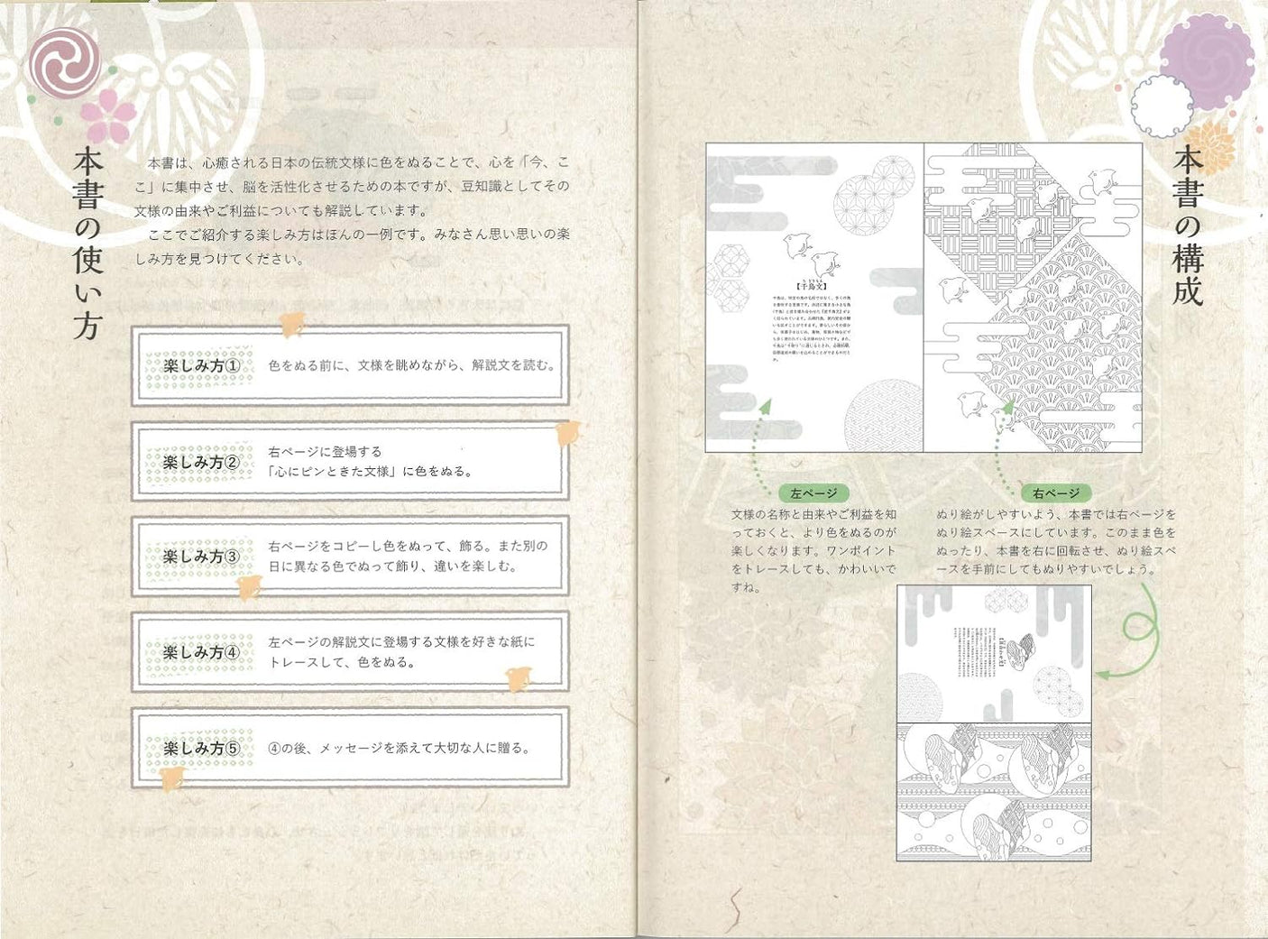 Coloring pages with traditional Japanese patterns to soothe the soul - Japanese Coloring Book