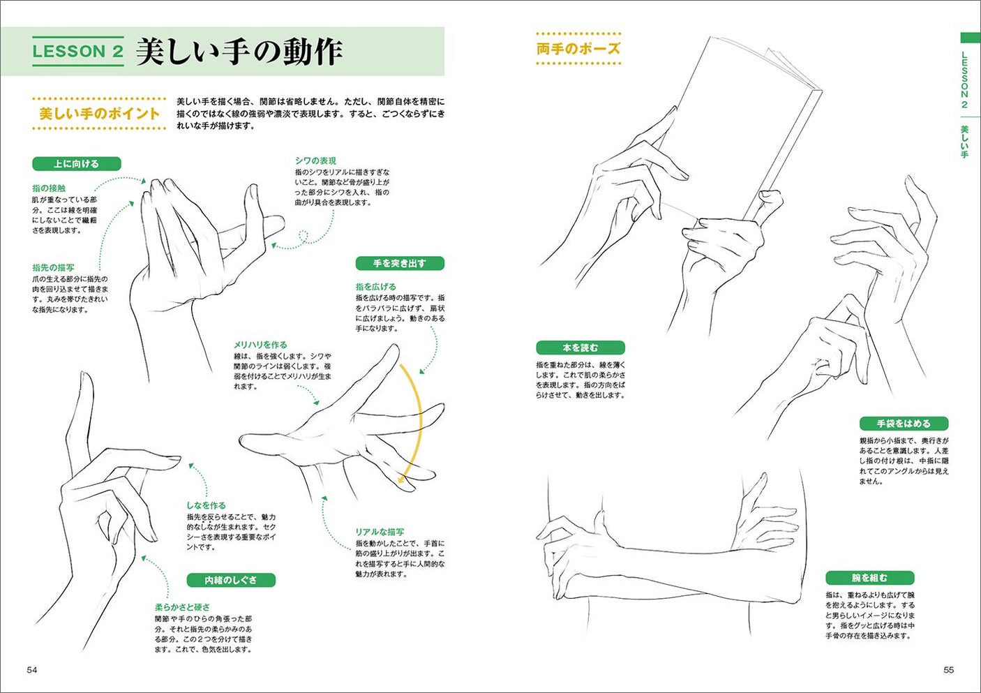 How to draw beautiful hands - Japanese Craft Book