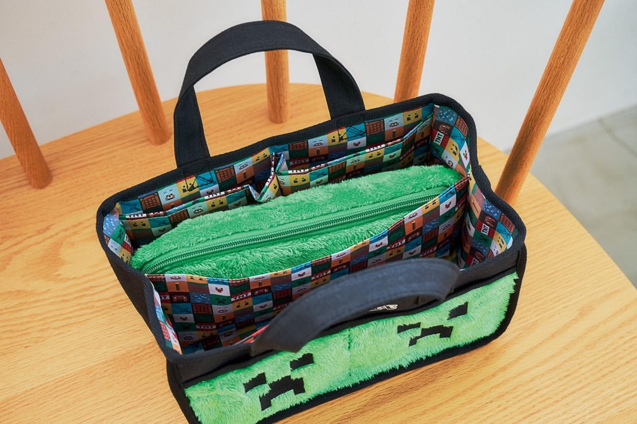 MINECRAFT Tidying up expert interior tote book, Creeper version
