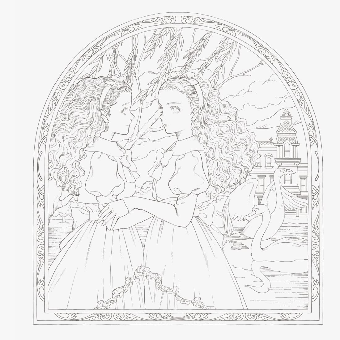 Victorian Fantasy Book Kuroimori Coloring Book - Japanese Craft Book