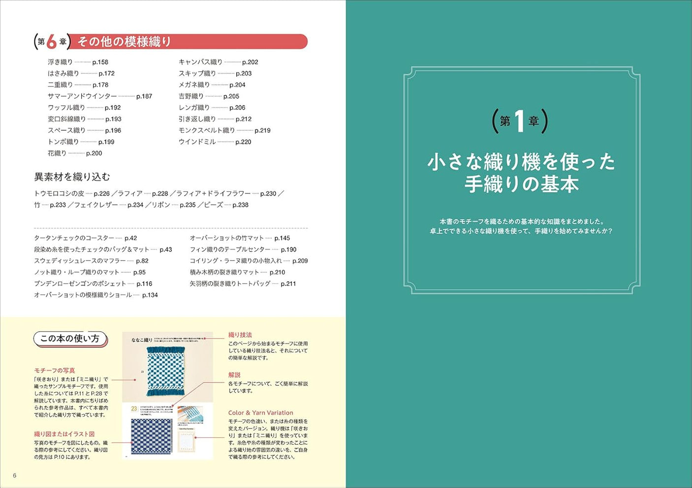 200 hand-woven patterns that can be made on a small loom - Japanese Craft Book