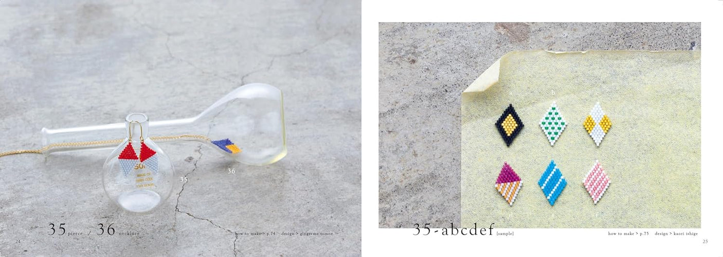 Small bead accessories that even beginners can make with a needle and thread. - Japanese Craft Book
