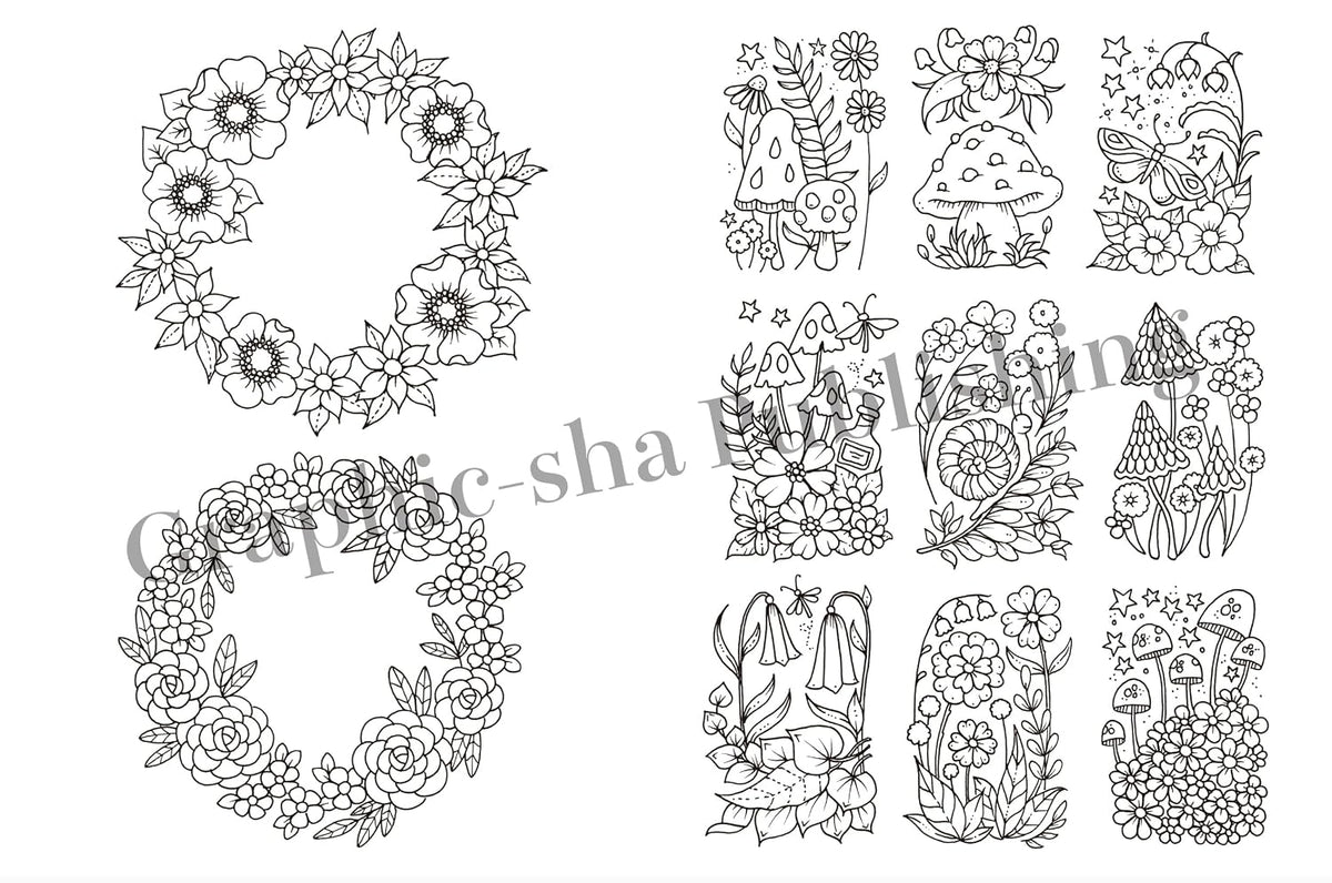 Coloring Time: A Little Coloring Book to Soothe Your Soul - Japanese Craft Book