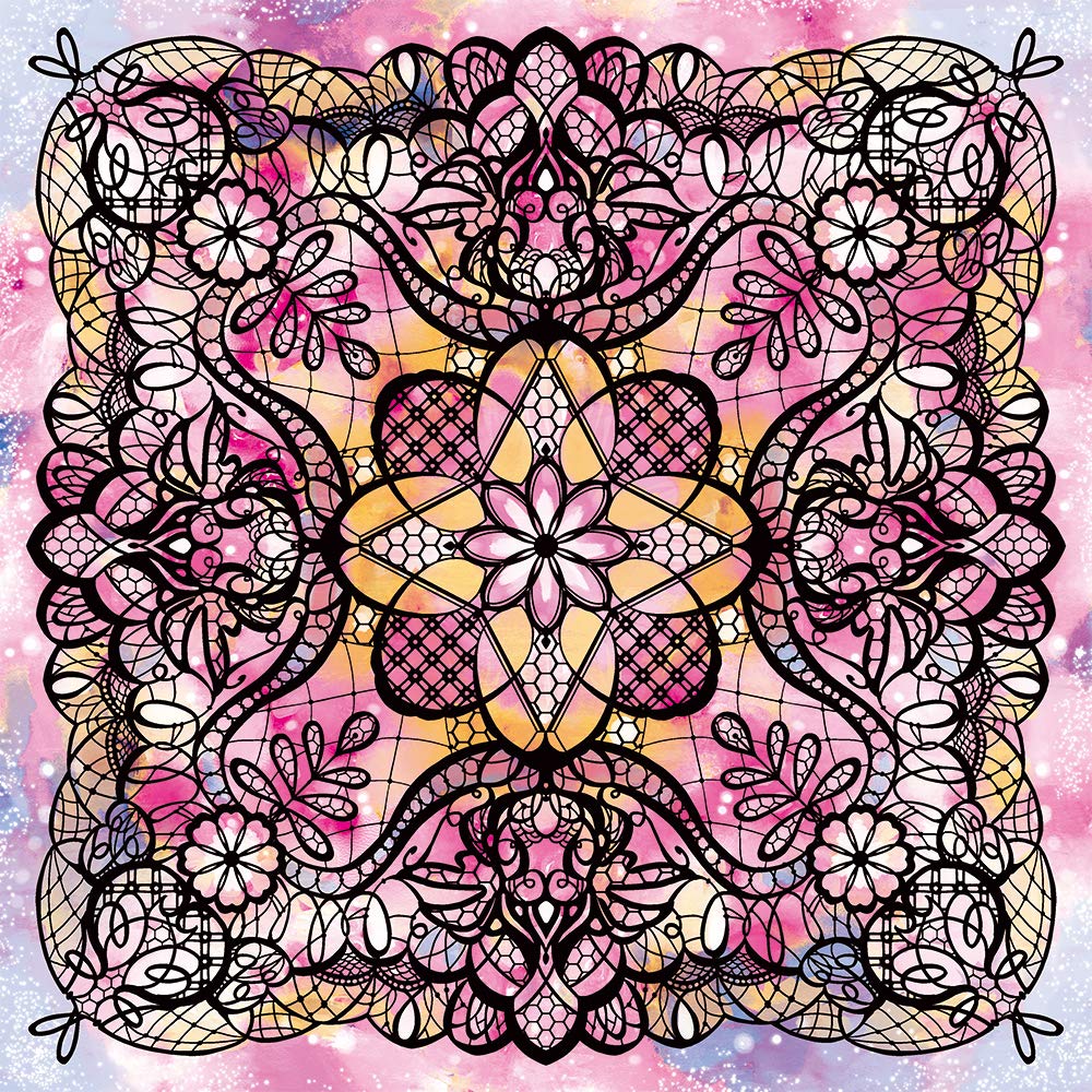 Scratch Art - Beautiful Lace scratch art Miyako Nonaka - Japanese Craft Book