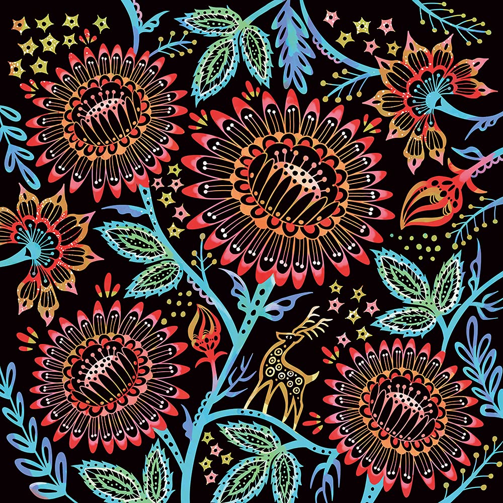 Scratch art to regulate the autonomic nervous system: Sarasa pattern Miyako Nonaka - Japanese Craft Book