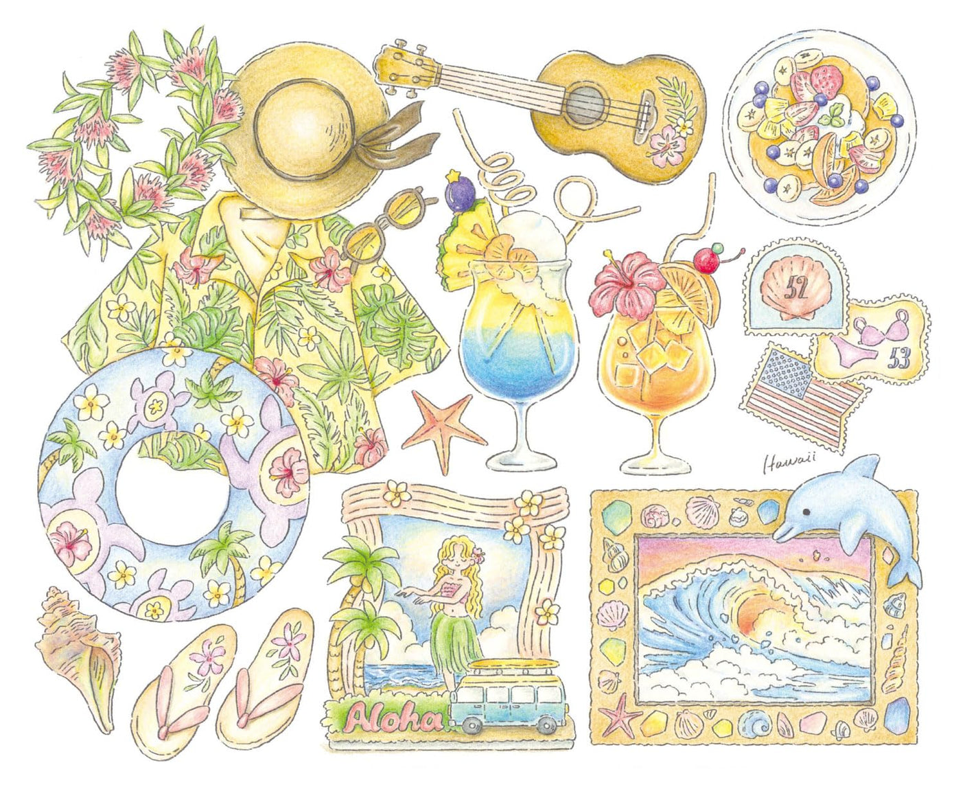 Coloring Book Series: World Travels - My Travel Memories - Japanese Coloring Book