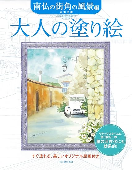 Adult Coloring Book: Scenes from the Streets of Southern France Japanese Craft Book