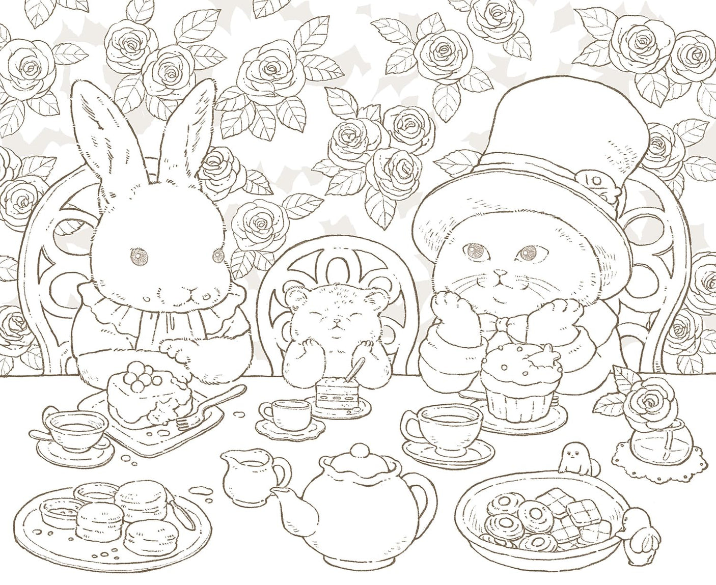 Alice and Dinah's Adventures in Wonderland: A Heart-Pounding Coloring Book Series - Japanese Craft Book