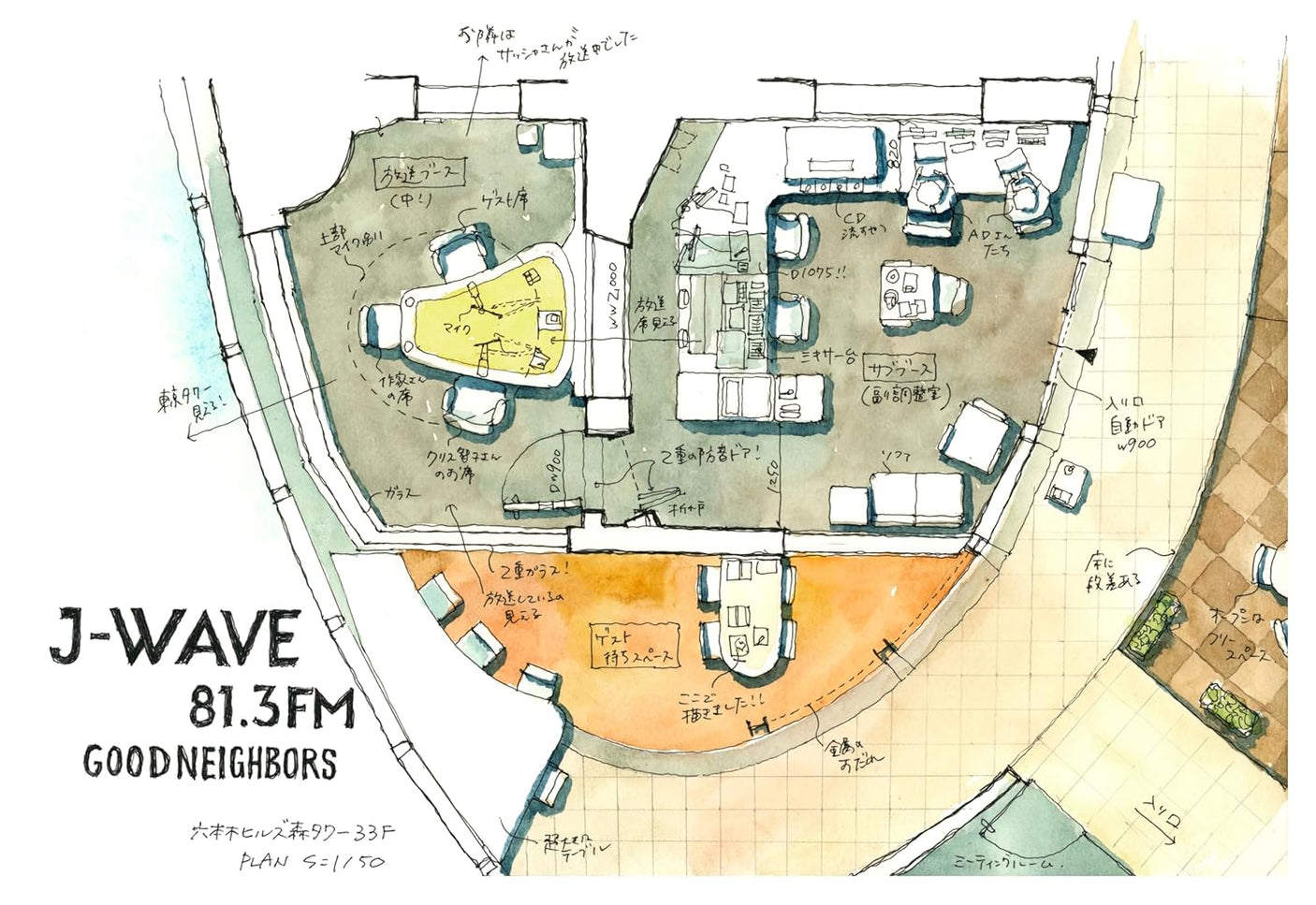 MEASURE Endo Satoshi's Watercolor Postcard Book - Japanese Craft Book