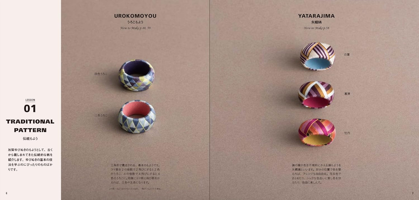 The Beautiful Tiny Needlework TRADITIONAL Japanese YUBINUKI Thimble Japanese Handicraft Book motif fairy tale modern