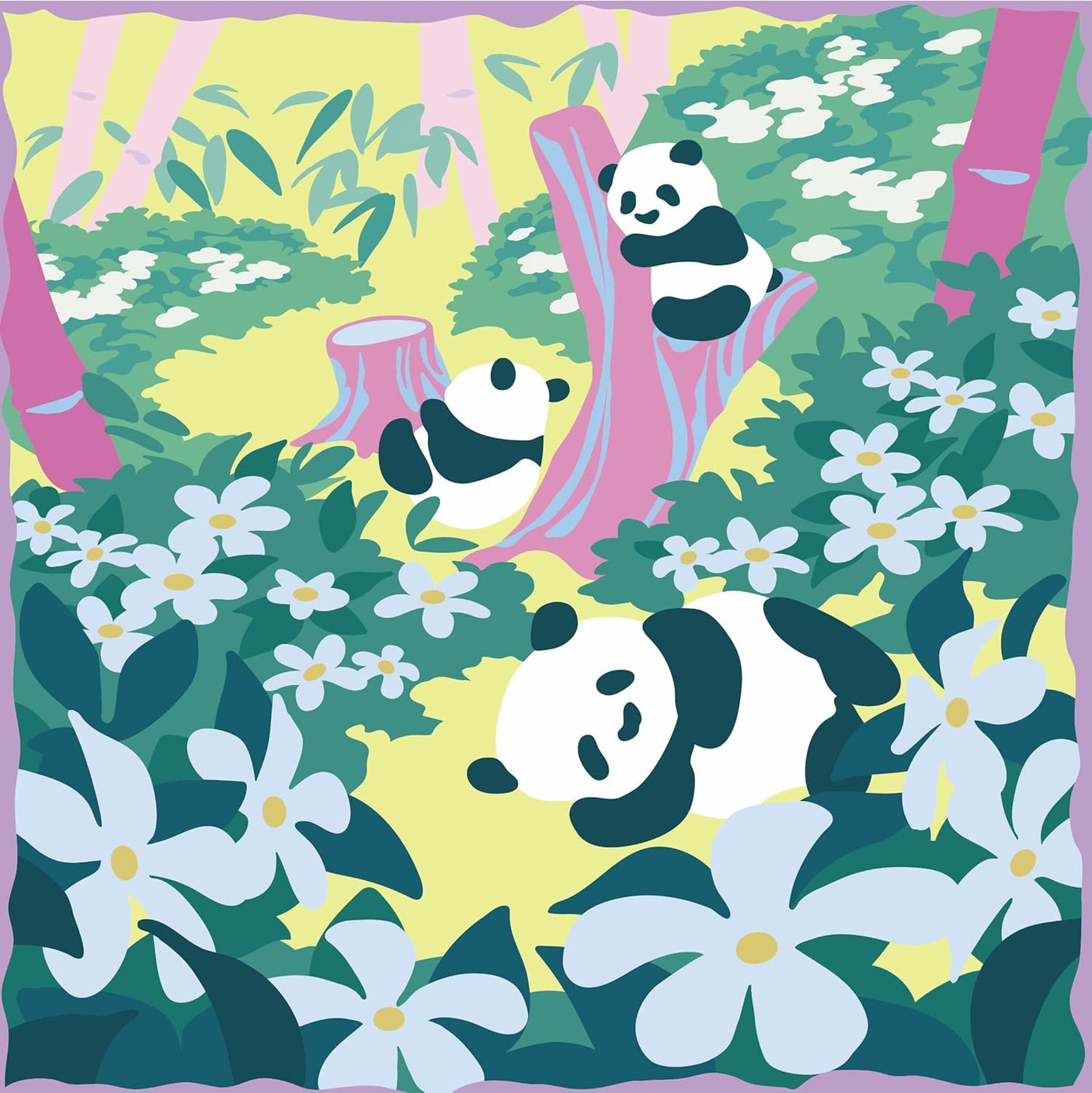 A healing puzzle coloring book that resets your mind and gently stimulates your brain: A Rondo of Flowers and Animals. Japanese Craft Book