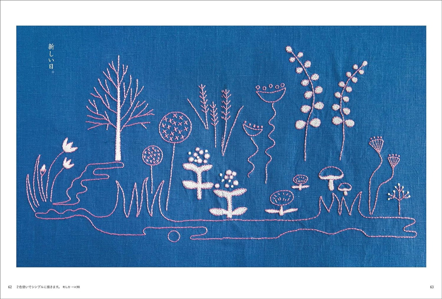 Embroidery as if drawing: Stitches and techniques that improve expressiveness - Japanese Craft Book