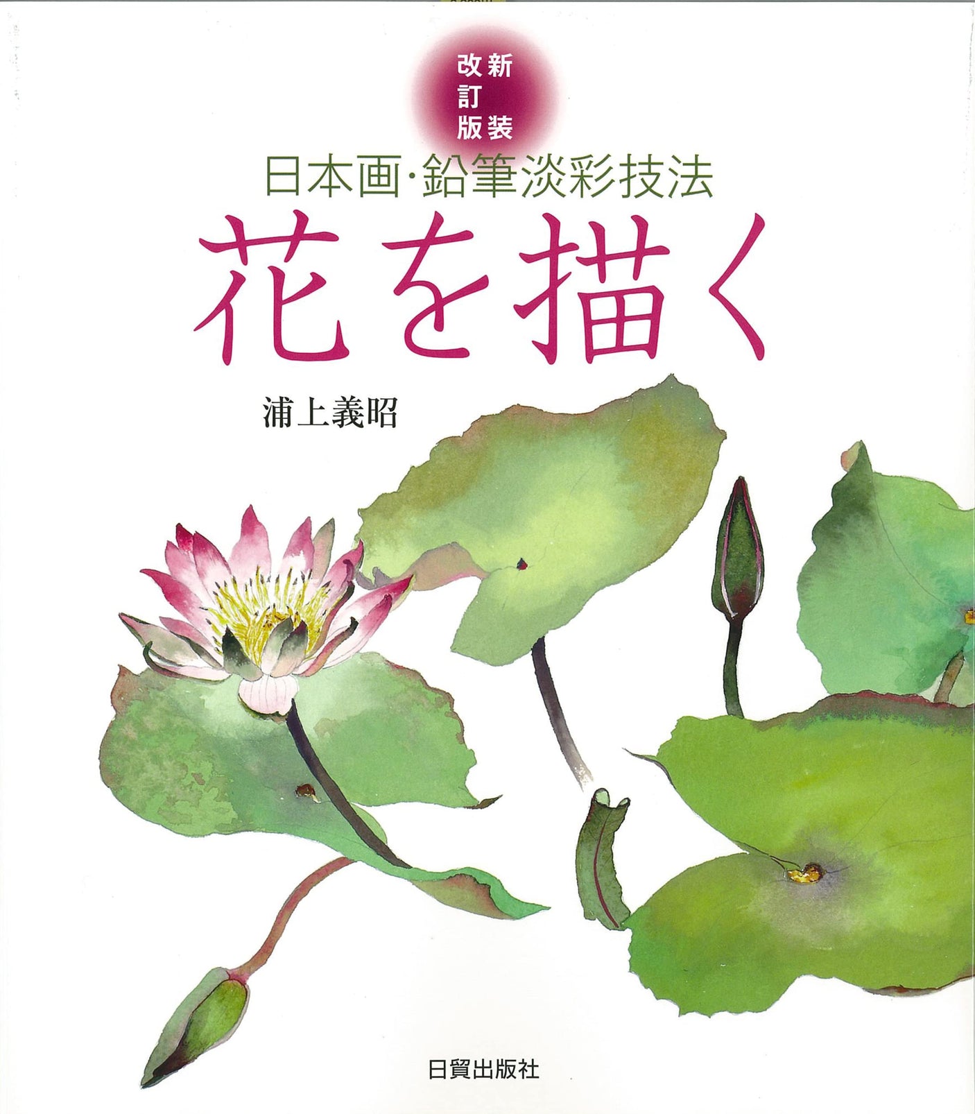 New Revised Edition Drawing Flowers: Japanese Painting/Pencil Washing Techniques Japanese Craft Book