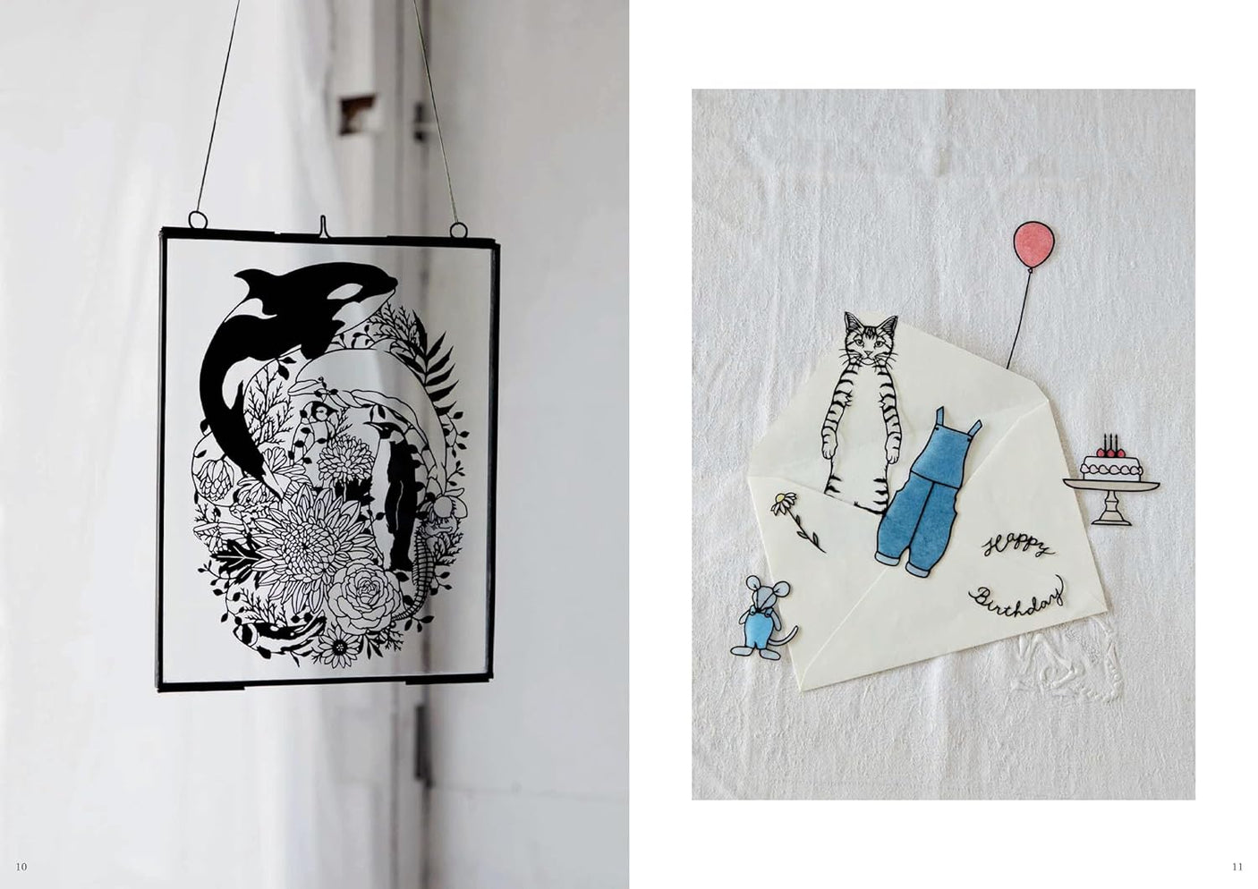 Flower and animal cutout alphabet - Japanese Craft Book