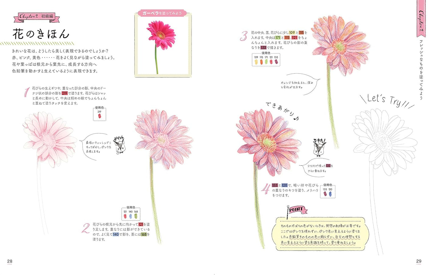 A wonderful way to color with colored pencils lesson notes starting with a coloring book - Japanese Coloring Book