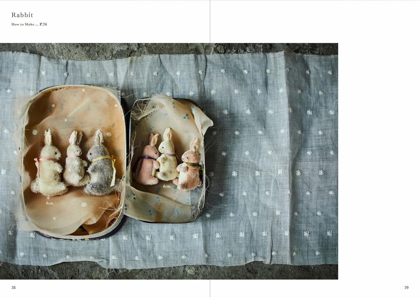 Antique small animals, stuffed animals that you can enjoy in the palm of your hand by Mori - Japanese Craft Book