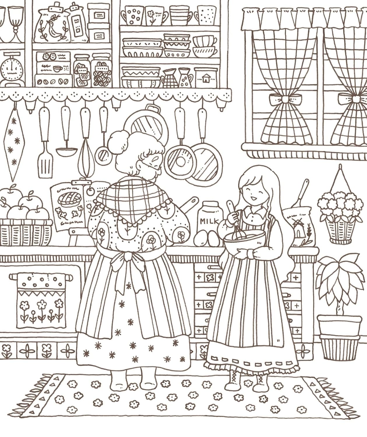 Eriy Magical Land of Laura Mia Coloring Book: A tale of a town where wizards live and a mysterious forest - Japanese Coloring Books