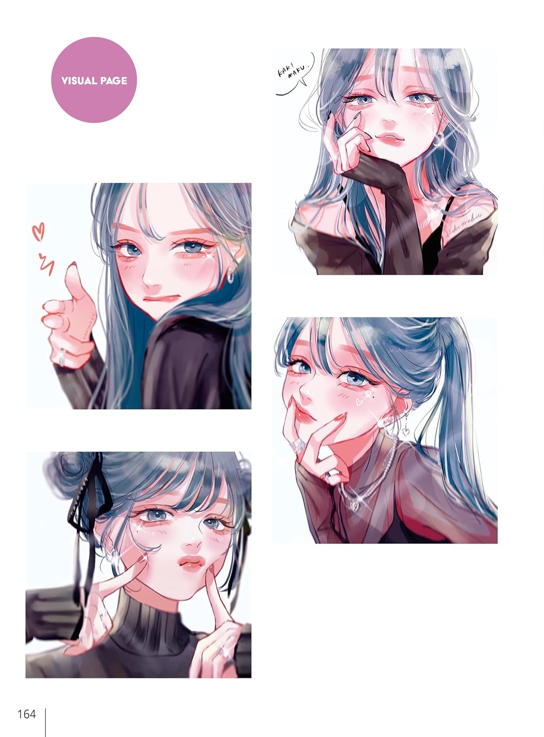 How to draw girls' facial expressions: Gestures, poses, and emotional expressions - Japanese Craft Book