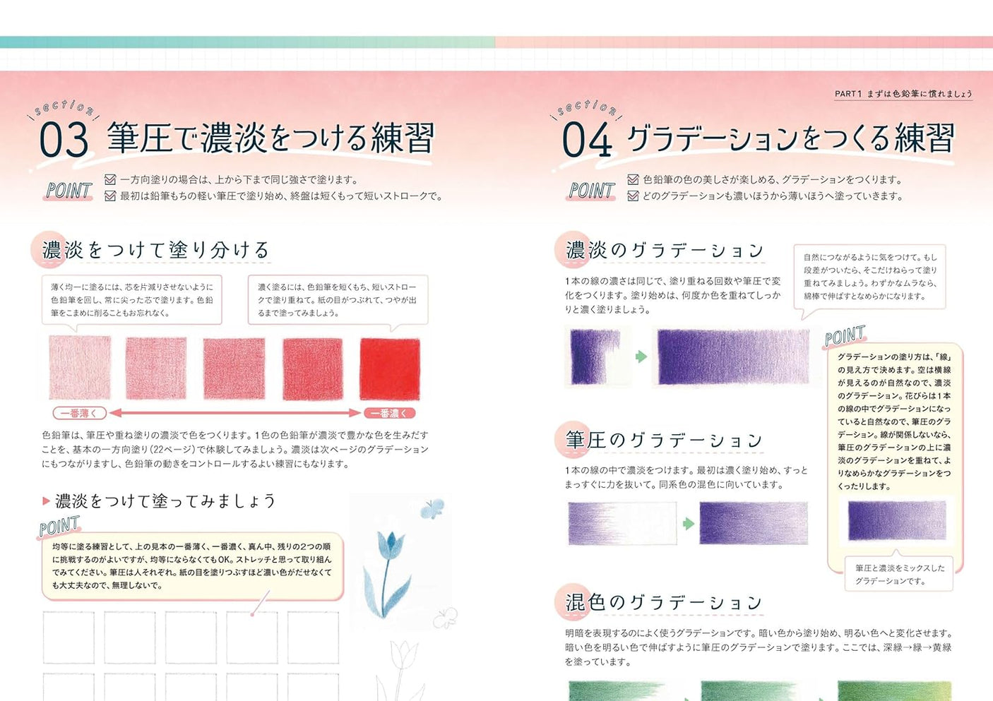 Colored pencil drawing class for people aged 60 and over - Japanese Coloring Book