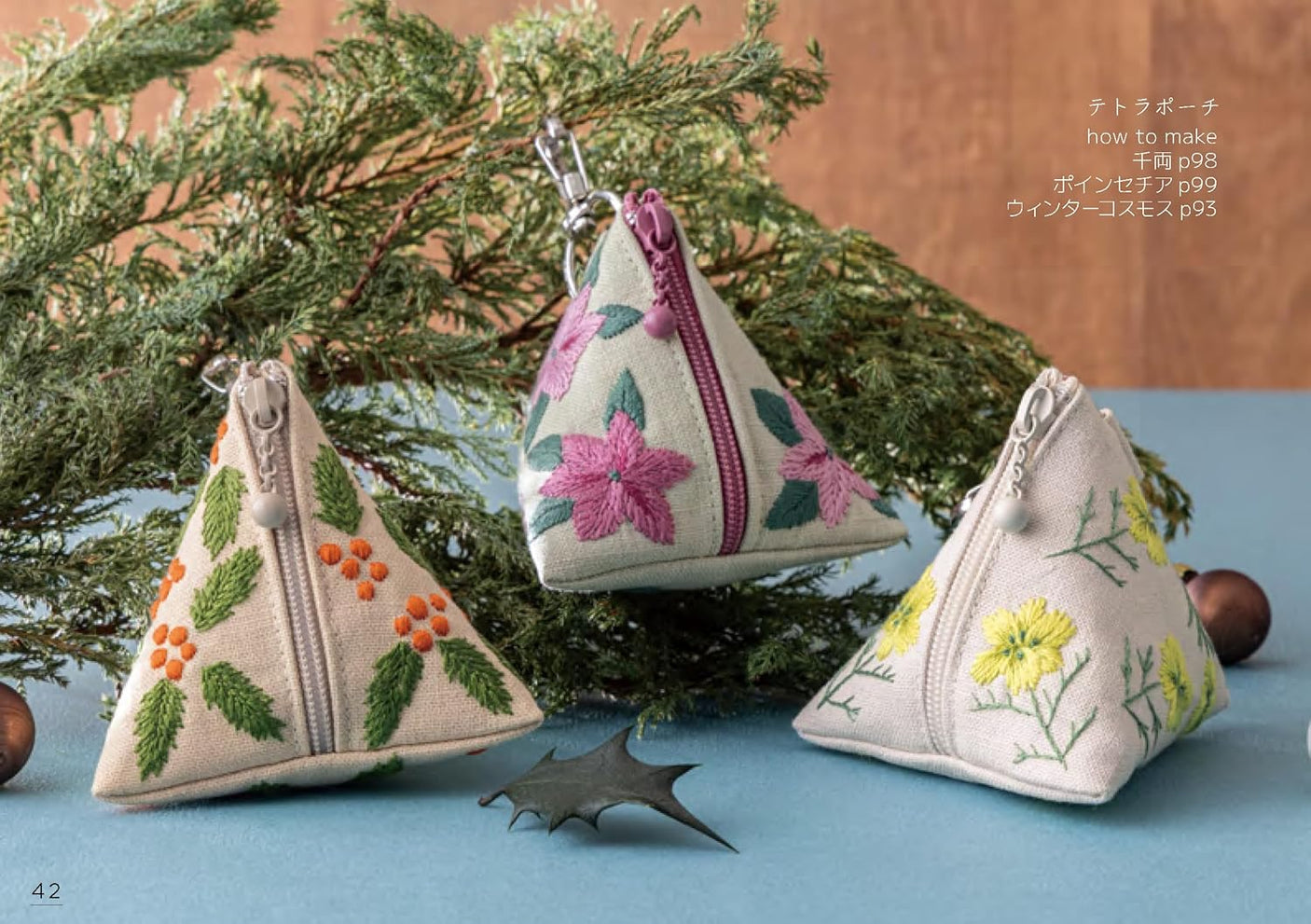 Totsuka Embroidery x Seitosha Birth Flowers of the Twelve Months - Japanese Craft Book