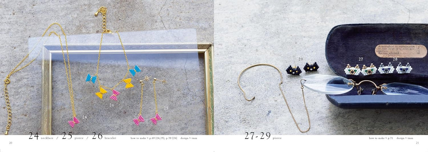 Small bead accessories that even beginners can make with a needle and thread. - Japanese Craft Book
