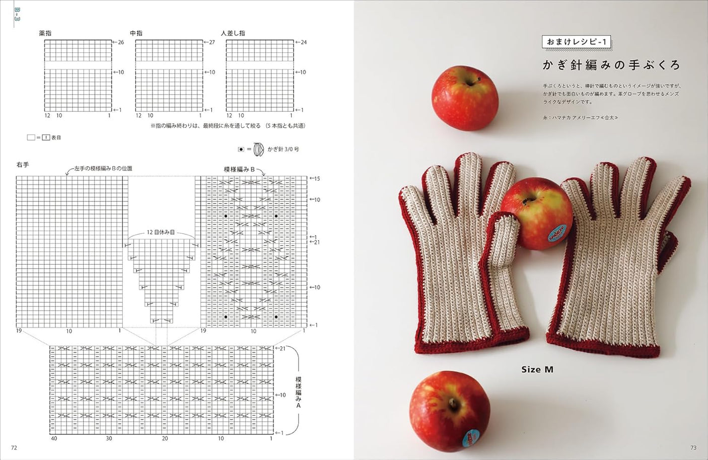 Textbook for knitting five-finger gloves: Easy even for beginners - Japanese Craft Book