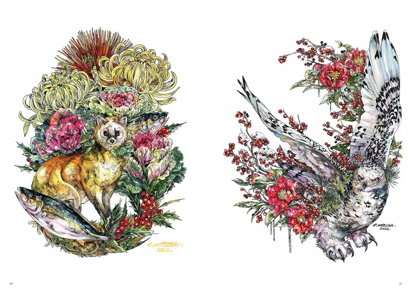 Sensai Banka Matsuda Ken Works II - Japanese Coloring Book