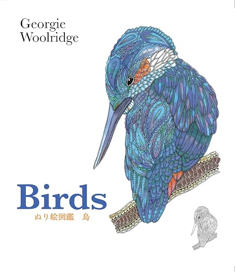 Birds: A Coloring Book Japanese Craft Book