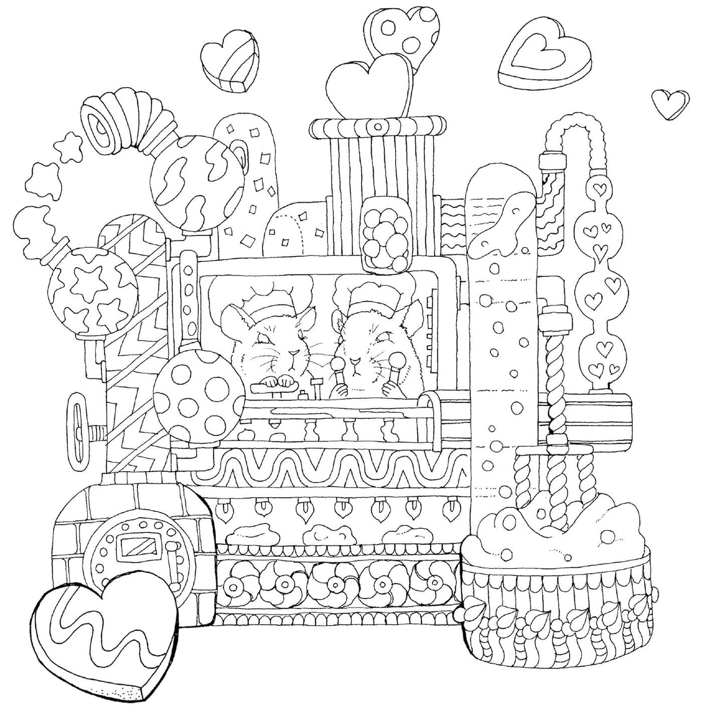 A beautiful coloring book with a story: A romantic journey - Japanese Coloring Book