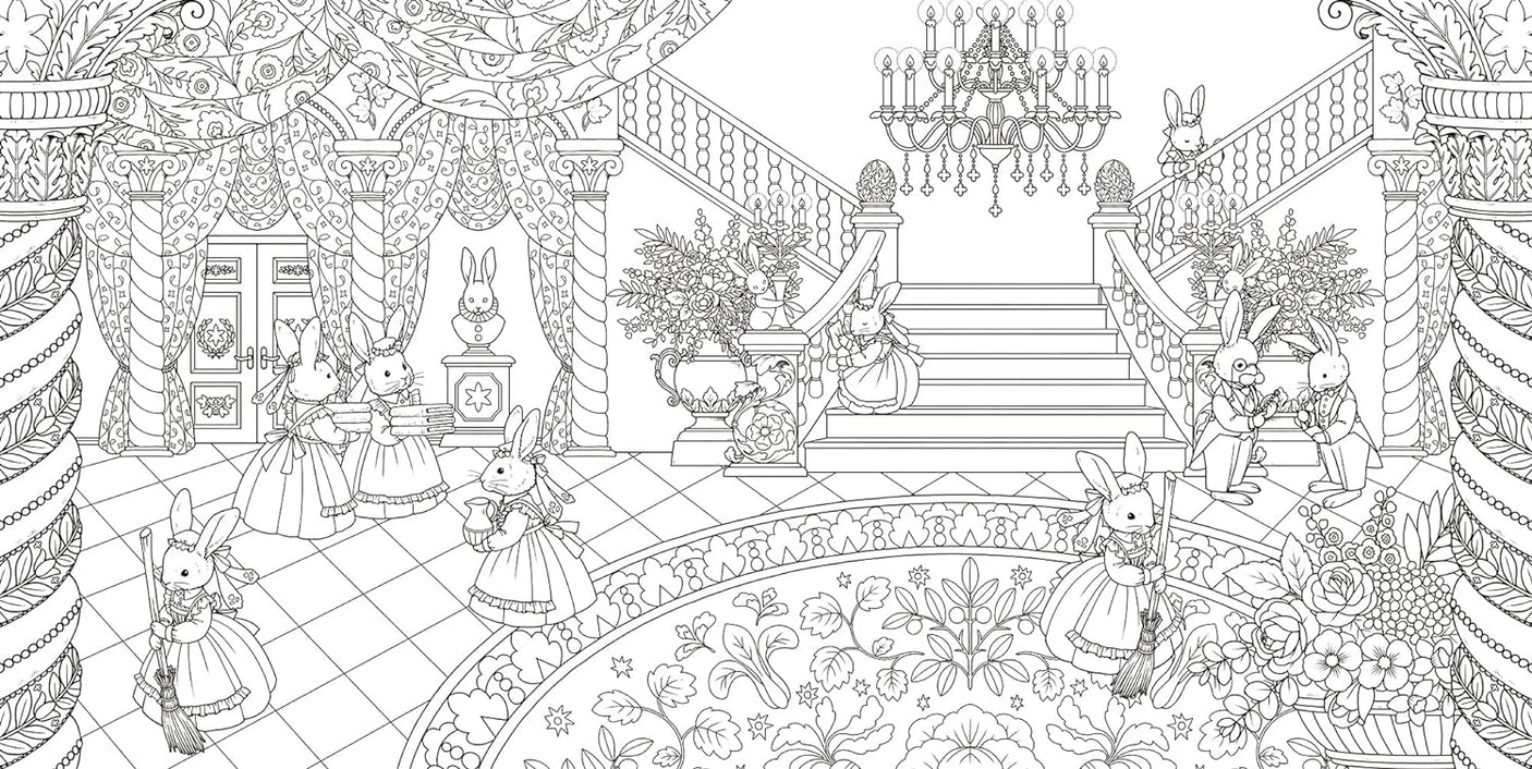 Coloring book with a story A Journey to the Land of Dreams Yoshimi Sekiguchi- Japanese Coloring Book