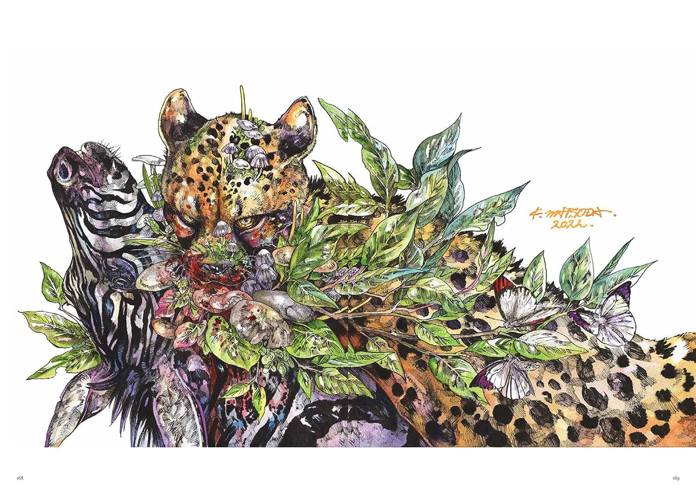 Sensai Banka Matsuda Ken Works II - Japanese Coloring Book