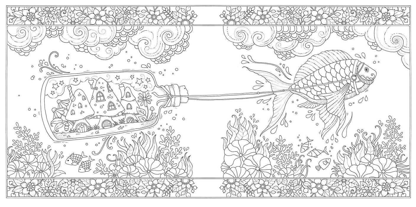 Wonders A Fairy Tale Coloring Book Johanna Basford - Japanese Craft Book