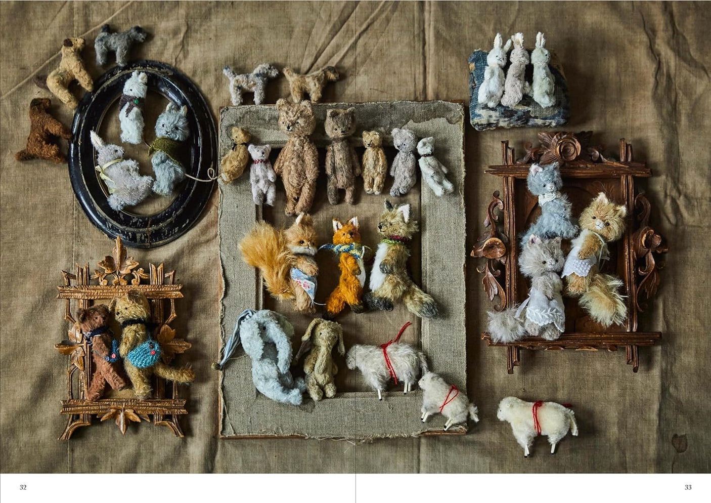 Antique small animals, stuffed animals that you can enjoy in the palm of your hand by Mori - Japanese Craft Book