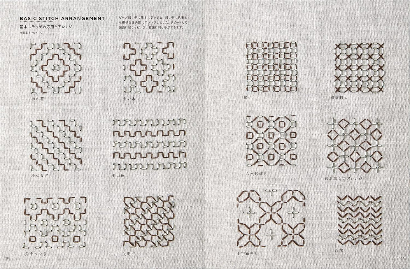 Beaded sashiko stitching ideas - Japanese Craft Book