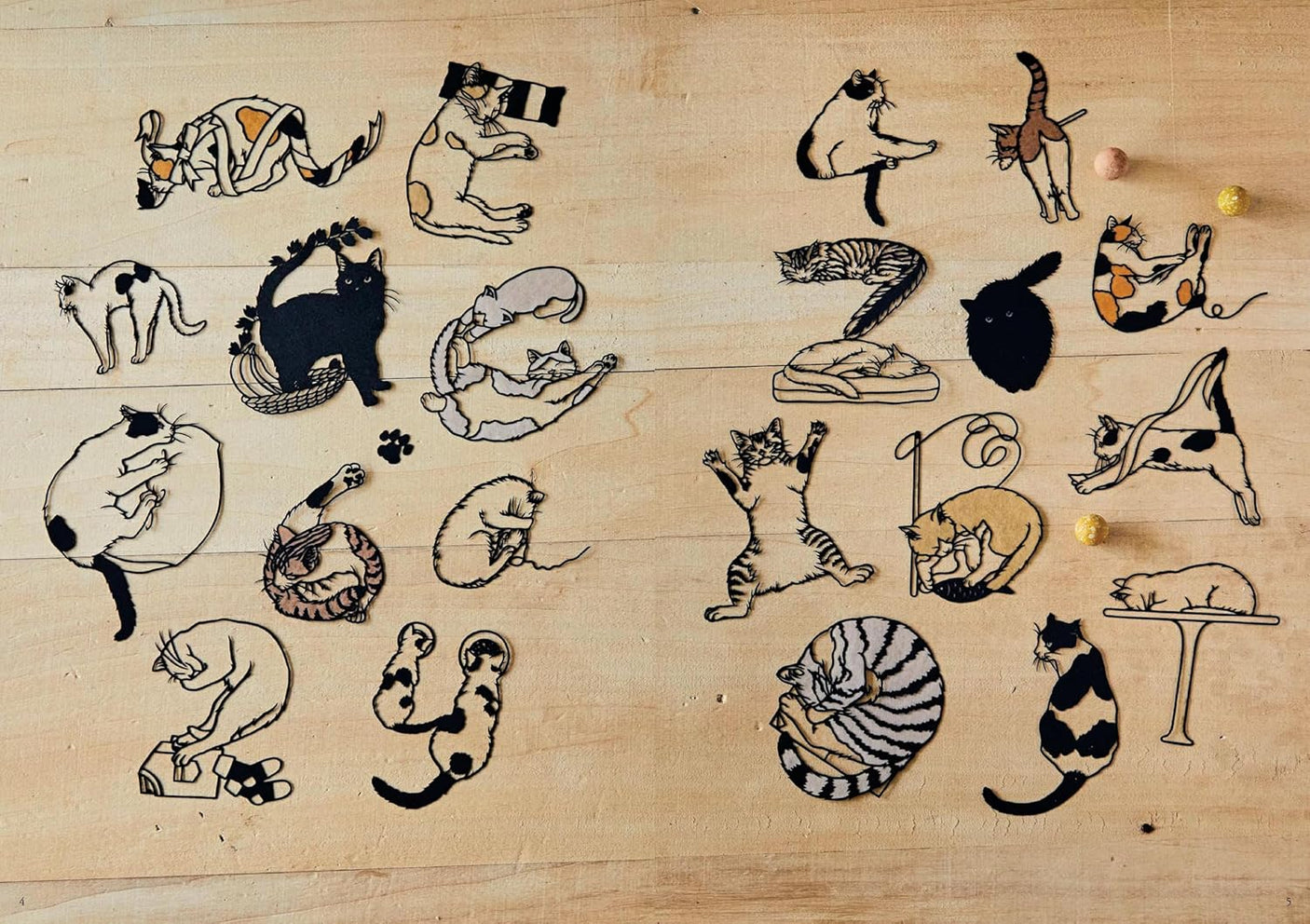 Flower and animal cutout alphabet - Japanese Craft Book