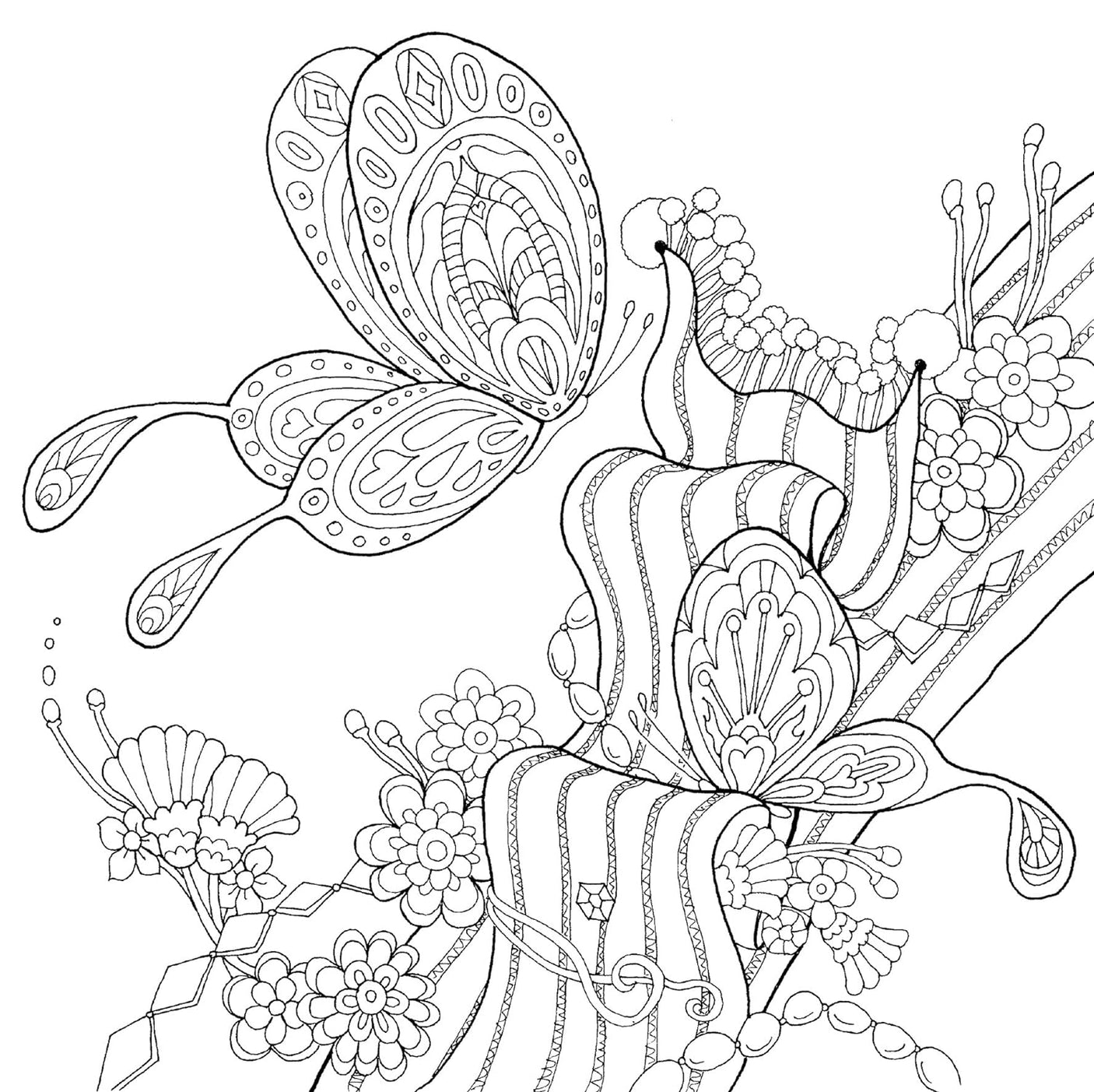 A beautiful coloring book with a story: A romantic journey - Japanese Coloring Book