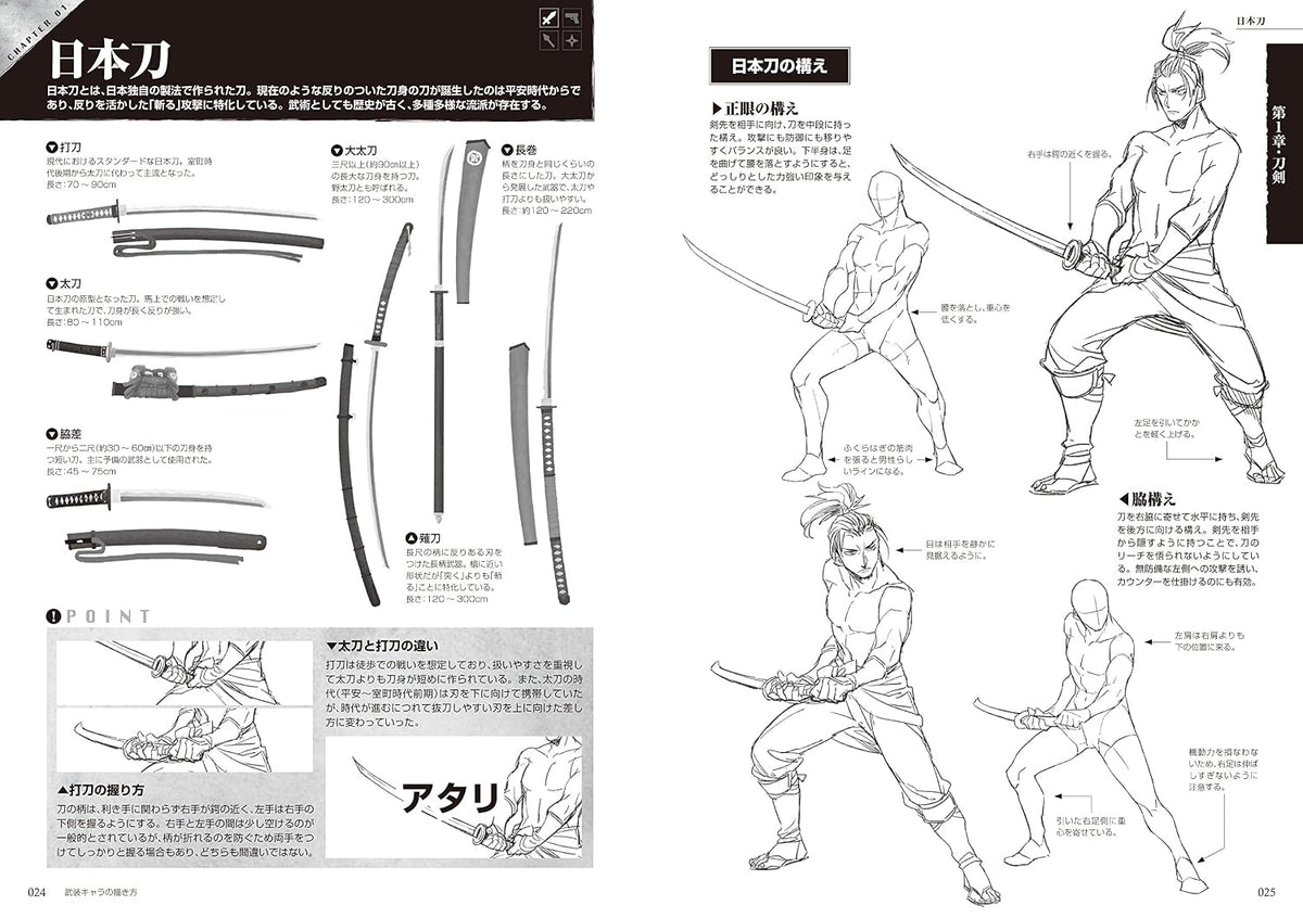 How to draw armed characters (Kosaido Manga Studio) - Japanese Craft Book