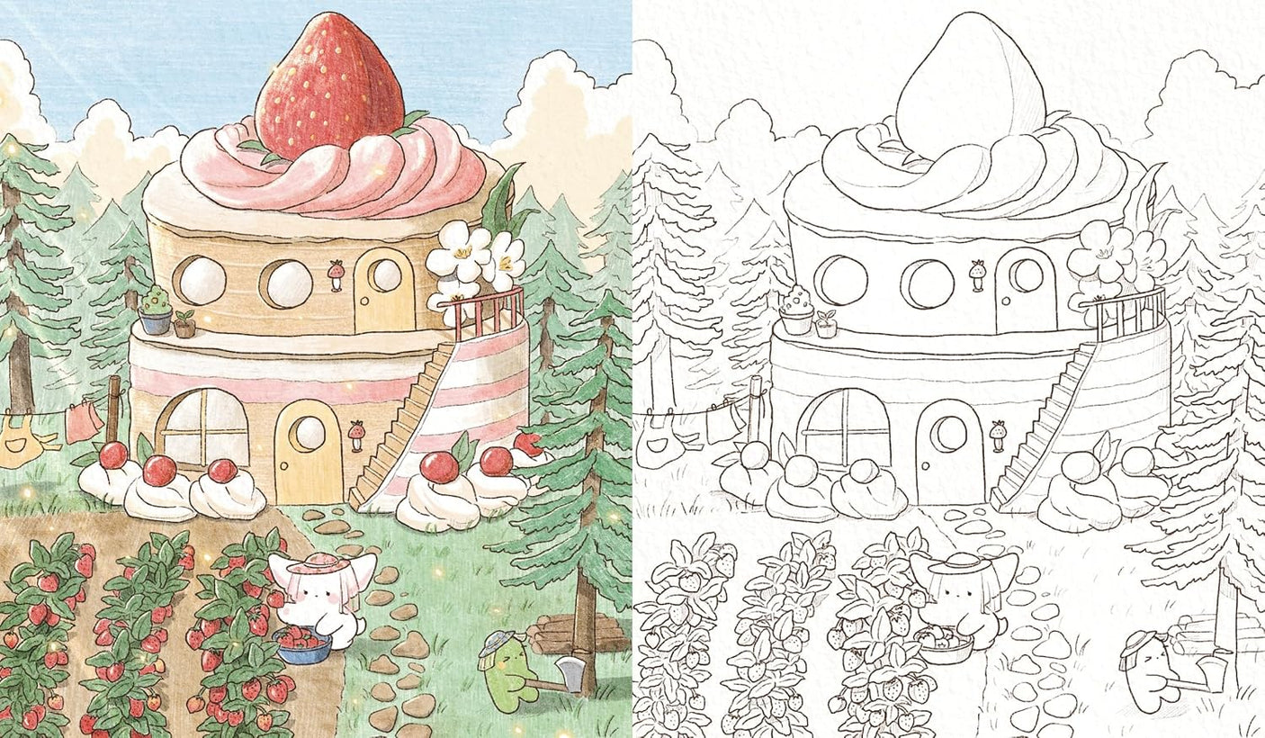 Sogumi's Mysterious Journey Coloring Book: Let's be fluffy! - Japanese Craft Book