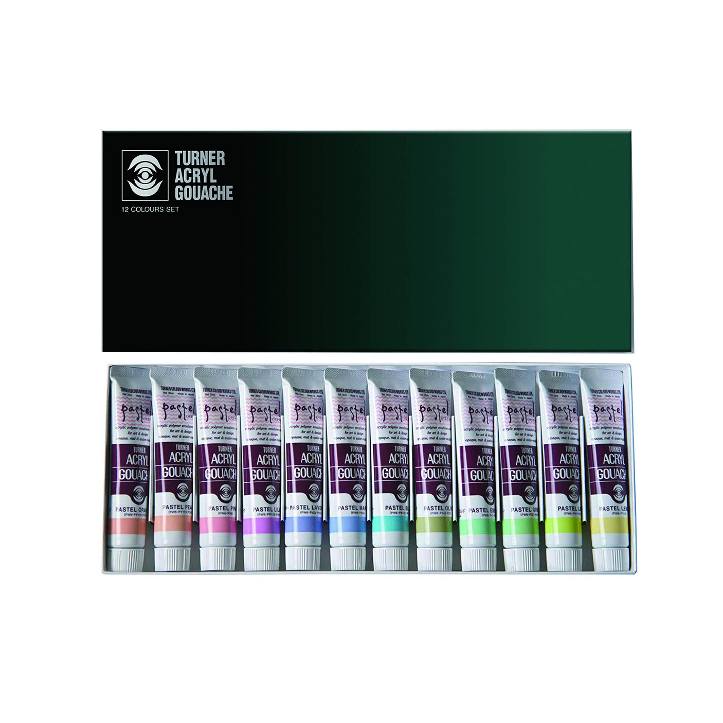 Turner Color Acrylic Gouache Pastel Color 12 Color Set AG02012P 20ML (No. 6)