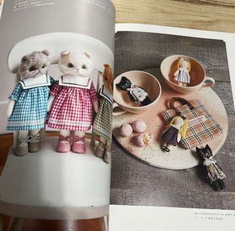 Parico Dall Dress Up Stuffed Cat Doll - Japanese Craft Book