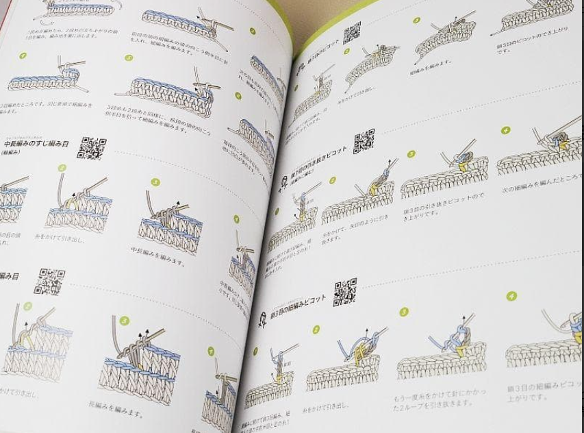 New edition crochet stitch symbols - Japanese Craft Book