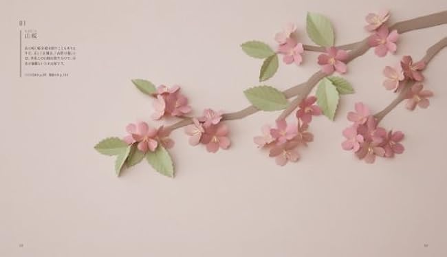 Three-dimensional paper-cutting of wildflowers: 43 pieces of seasonal flowers that bloom around you Japanese Craft Book