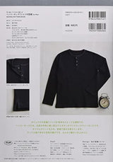 Henley neck T-shirt pattern for Men Japanese Craft Book