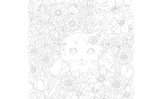 Small happiness found in everyday life - Coloring book - Days with cats and flowers Japanese Coloring Book